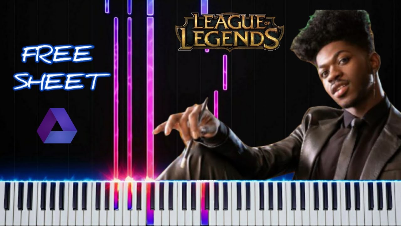 Lil Nas X - Star Walkin' (League of Legends) - Piano tutorial + Free PDF sheet