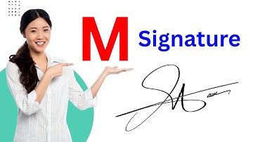 M signature style | M name signature style | Signature style of my name 
