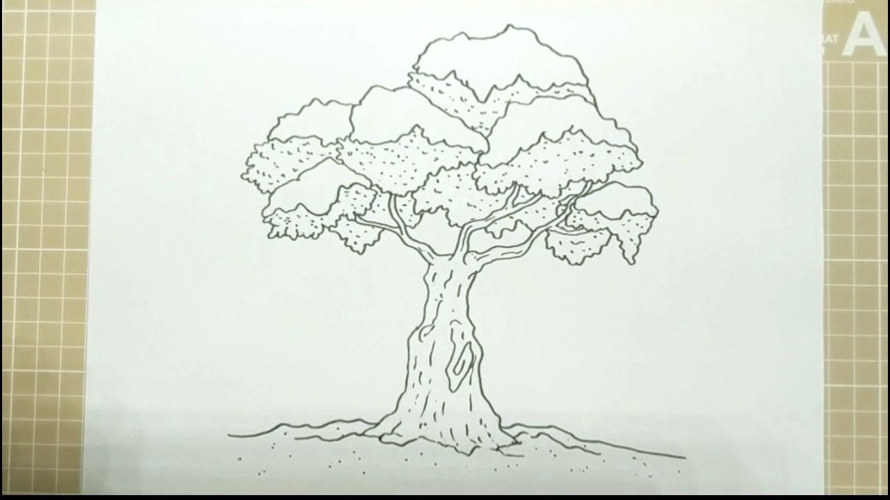 How to Draw WINTER TREES - YouTube