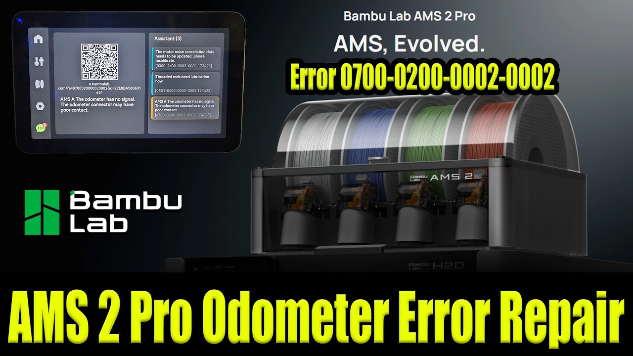 Bambu AMS 2 Pro Wont Feed Filiment - Error HMS_0700-0200-0002