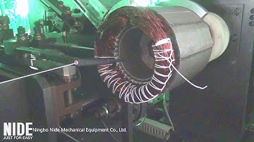 Automatic single side horizontal motor stator lacing machine