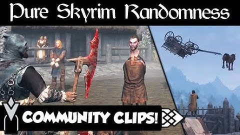 Pure Skyrim Randomness (Community Clips)