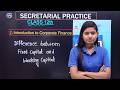 SP class 12th commerce chapter 1 | Difference between fixed capital and working capital in hindi 