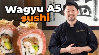 Miyazaki Roll con el Chef Hideyoshi Tateyama | SUSHI DE WAGYU A5 | Umami Colectivo