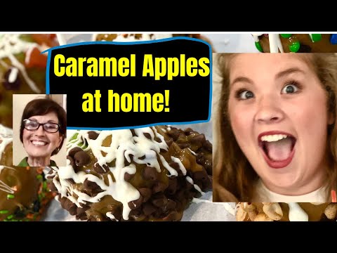 How to make CARAMEL APPLE from home! (Best TRICK or TREAT in neighborhood)!