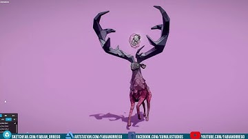 [Model Showcase] Fantasy Deer - Locomotion Animations