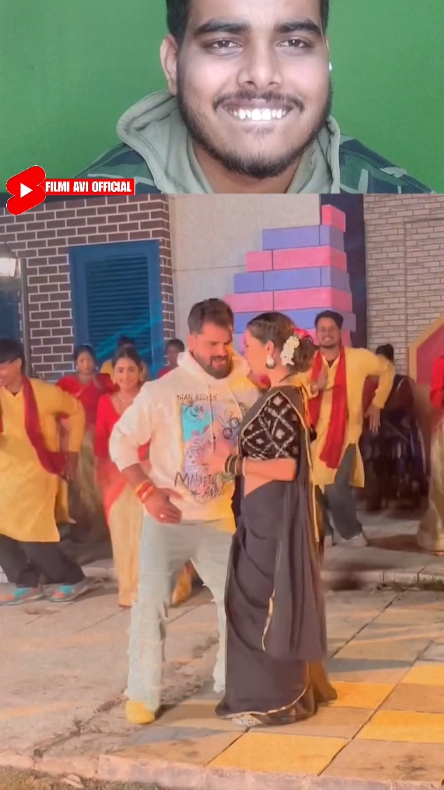 Khesari Lal Yadav and Saumya Pandey new Song Shooting Reaction Video | #shorts #remix