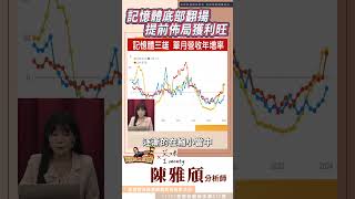 記憶體底部翻揚，提前布局獲利旺  #台股 #記憶體三雄