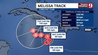 Hurricane Melissa to threaten Haiti, Jamaica with flooding, damaging winds