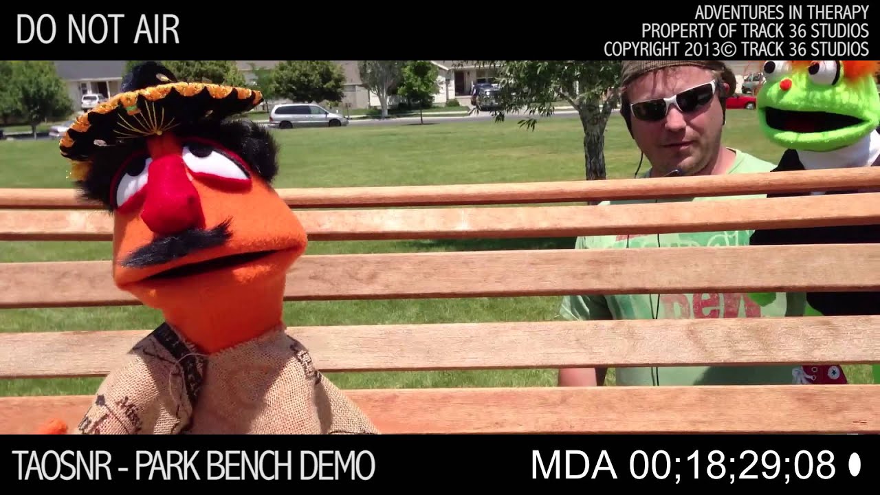 TAOSNR - Adventures in Therapy - Park Bench Demo Behind Scenes 01