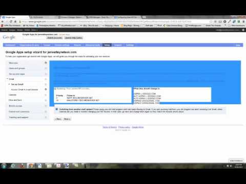 Setting up Google Apps and Email for Your Domain