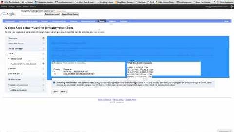 Setting up Google Apps and Email for Your Domain