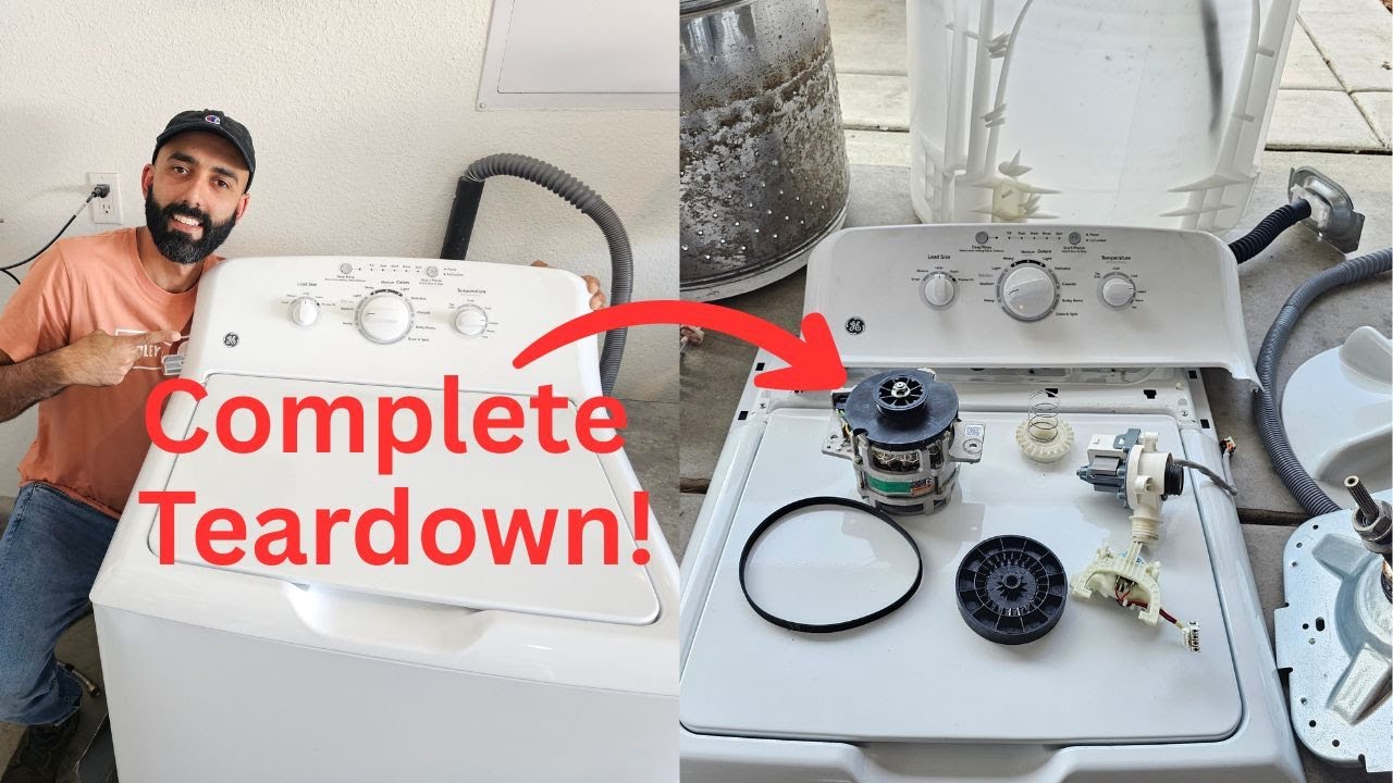 GE Top Load Washer Complete Teardown!