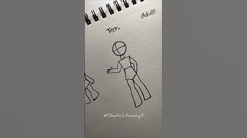 How to draw Stickman (Male) body ✏️#drawing #tutorial #howtodraw #sketch #art