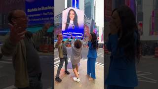 Surprised My Parents With A Billboard Of Me In Times Square