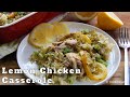 Luscious Lemon and Rice Chicken Casserole with Basil Pesto