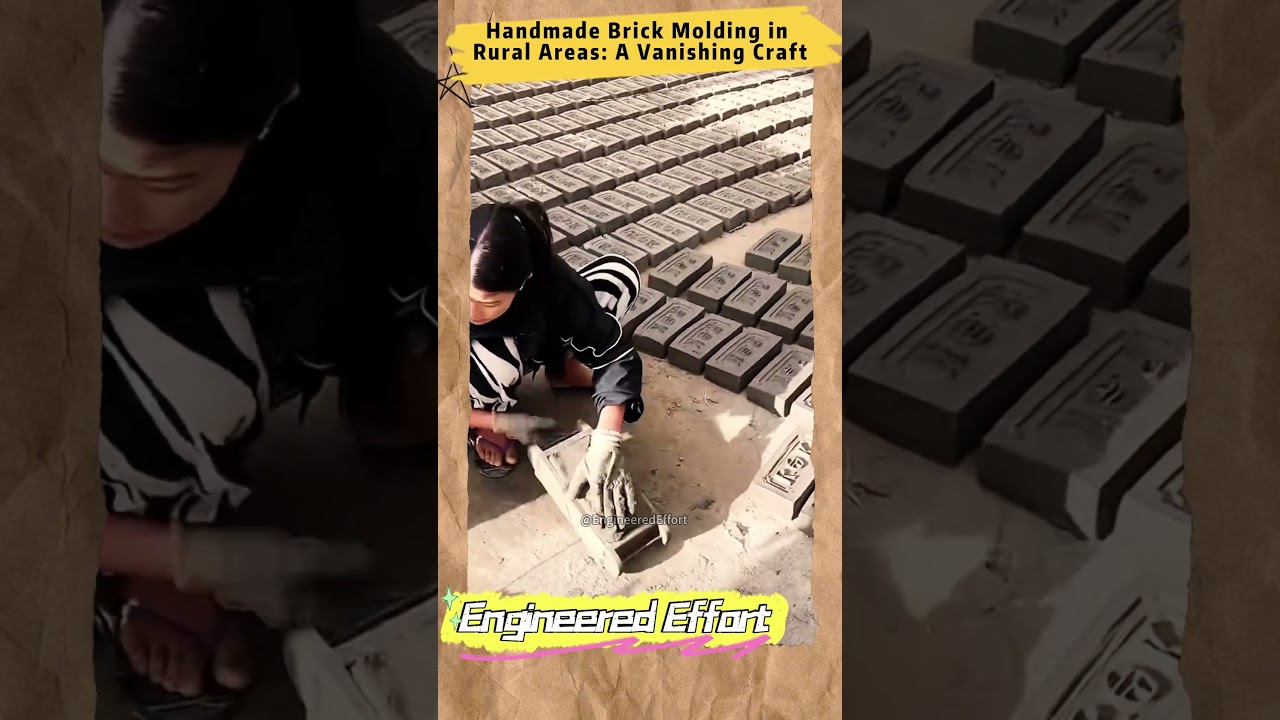 Handmade Brick Molding in Rural Areas A Vanishing Craft  