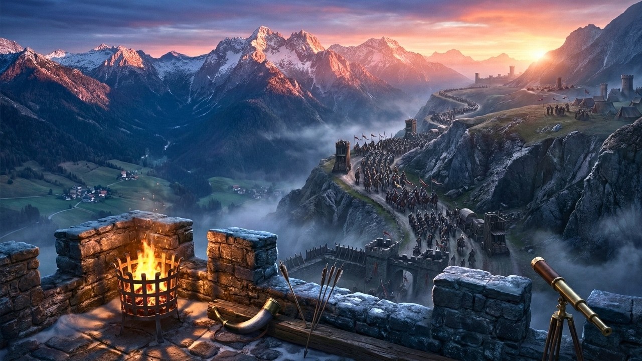 Dawn at the Border Pass | Medieval Music for Deep Meditation & Calm