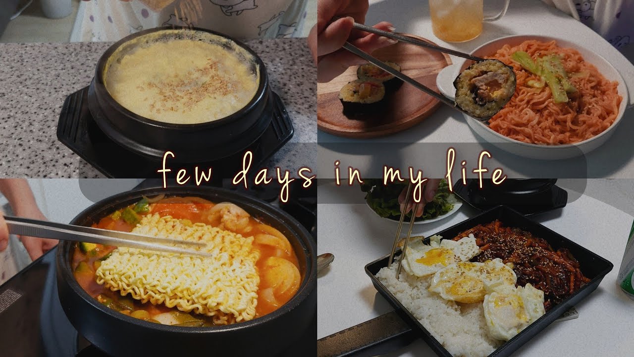 KORE'DE HAYAT#15 / Bol yemekli birkaç günlük vlog! Size kolay tarifler verdim 🍲