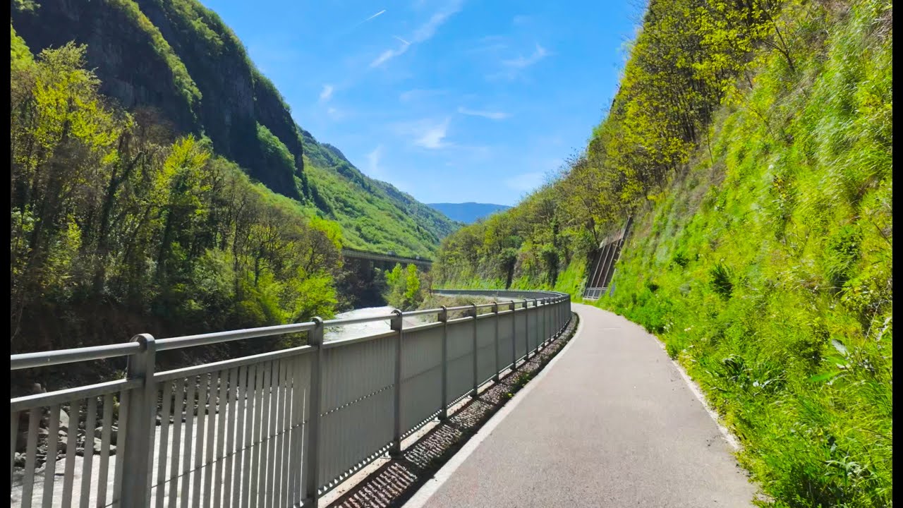 🚲Bressanone (Brixen) to Bolzano (Bozen) Cycling in South Tyrol, Valle Isarco - Italy - ASMR