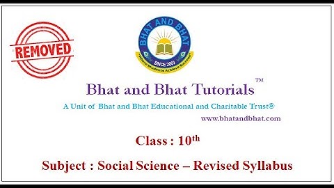 10th CBSE | Syllabus Revised | 2020-21 | Social - 30 % reduced