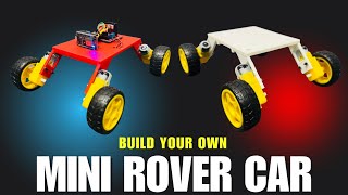 How to make a Mini Rover Robot Car Using NodeMCU ESP8266 || DIY WiFi Robot Car
