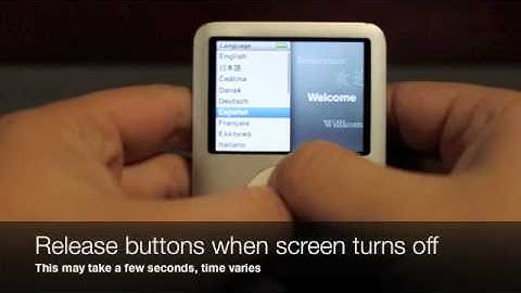 How to Restart an iPod Nano (3rd Generation)