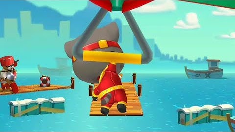 Talking Tom Hero Dash (Android/IOS) - Special Events: Ocean Hop (Super Tom) gameplay