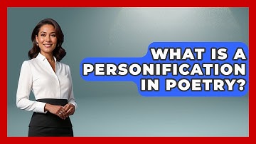 What Is A Personification In Poetry? - The Language Library