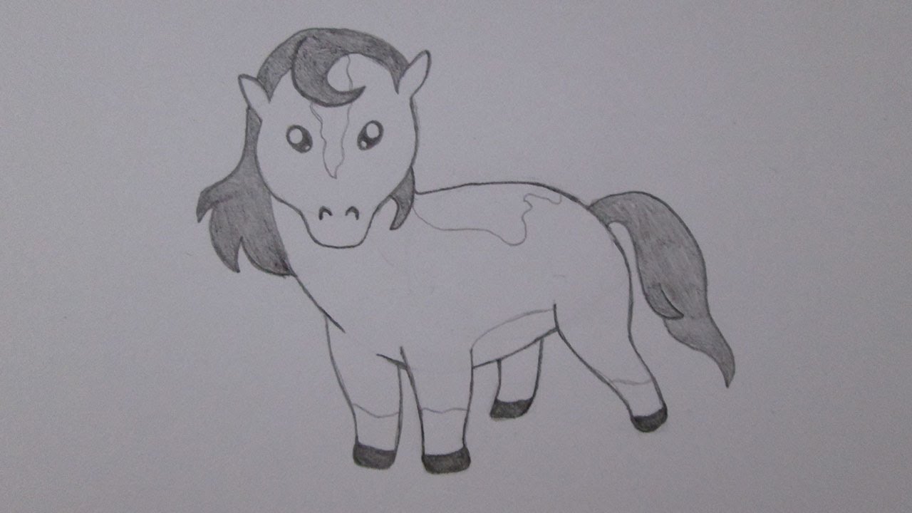 COMO DESENHAR UM CAVALO SUPER FÁCIL 