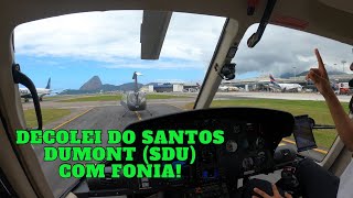 Decolando do Rio de Janeiro! Aeroporto Santos Dumont de Helicóptero. Rota praia.