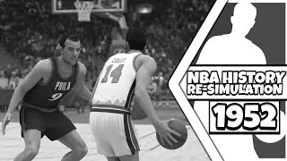 I Reset The NBA to 1952 and Re-Simulated NBA HISTORY!