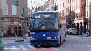 MTA Bus: 2026 Prevost X3-45 1983 on the BxM2 Bus & 2019 New Flyer XD40 7591 on the M79 SBS.