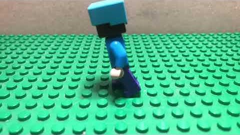 Lego Minecraft behind the scenes: walk cycle test #legominecraft