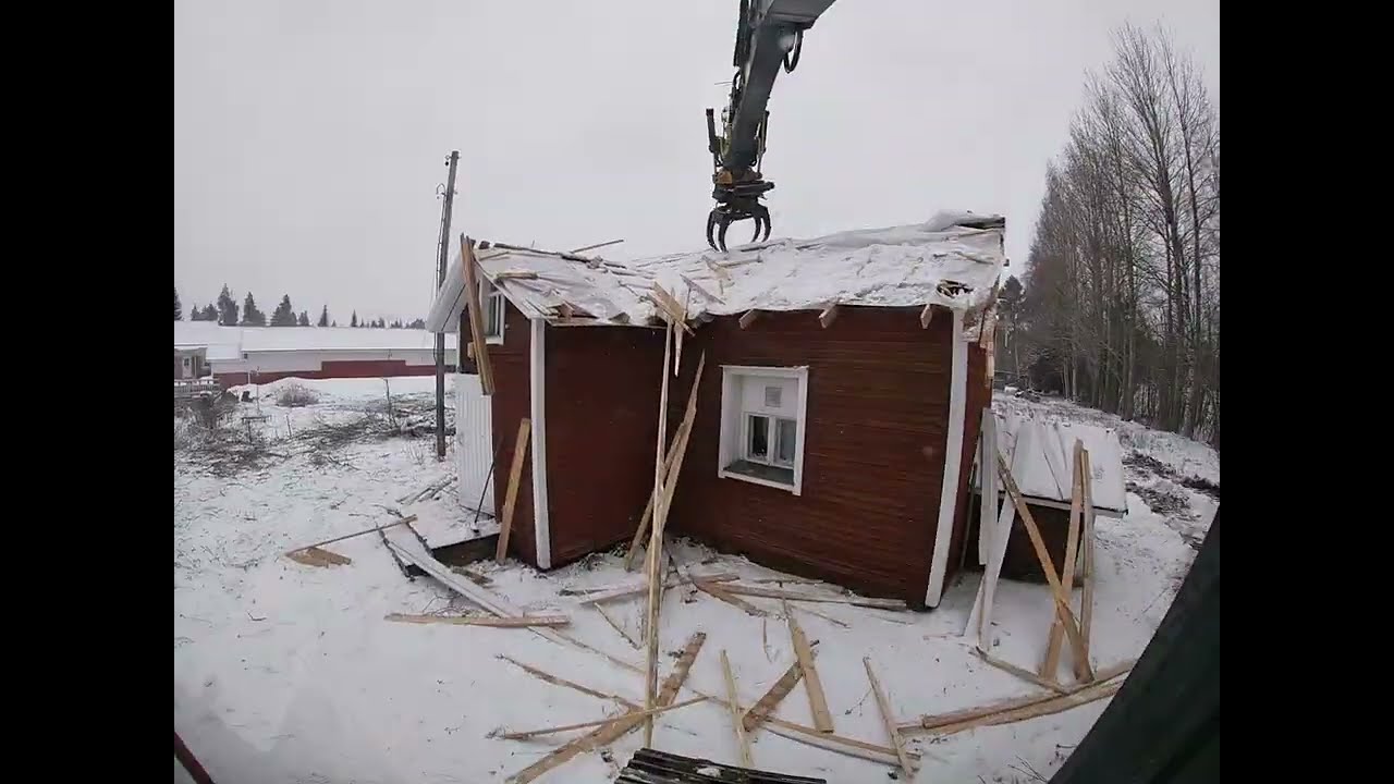 House demolition. Talon purku part 1