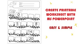 ✰ Simple PowerPoint Worksheet Tutorial For Teachers &amp; Beginners #1 ✰