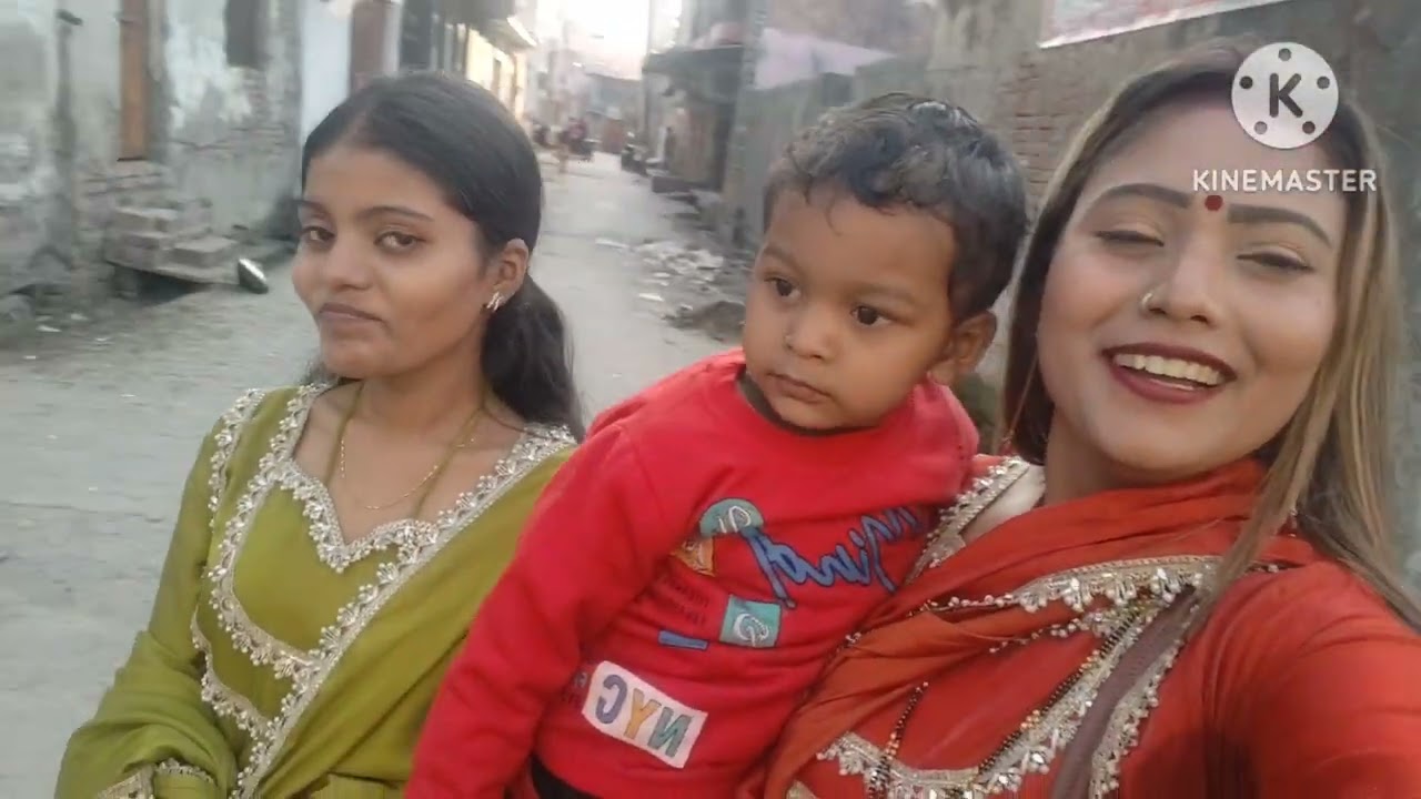 Bhabi ka kua pujan hum gye brijghat vha ki bhut masti#minivlog #vlog #famlivlog 