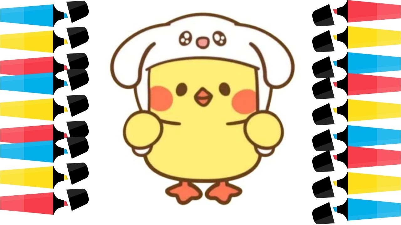 Como dibujar un pollito lindo disfrazado