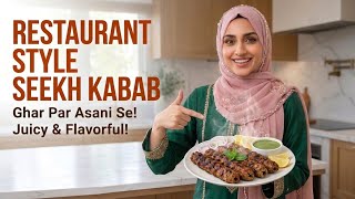 Juicy Chicken Seekh Kabab Recipe | Easy Homemade Chicken Seekh Kabab | Pakistani Recipe screenshot 4