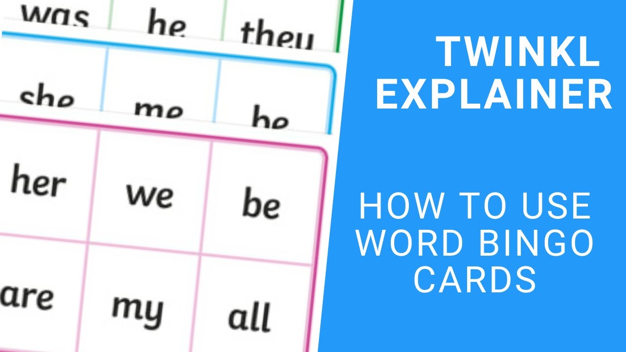 how-to-use-word-bingo-cards-youtube