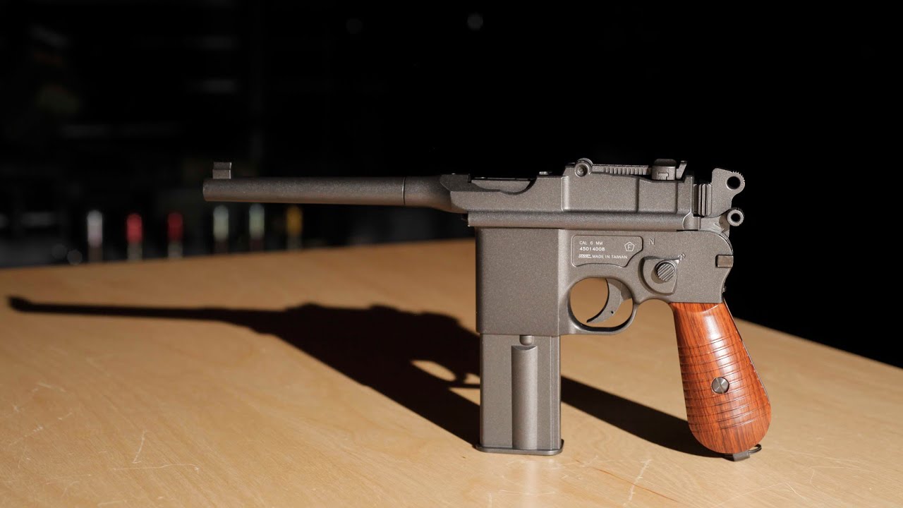 Airsoft M712 Broomhandle Review (Stats in description) YouTube