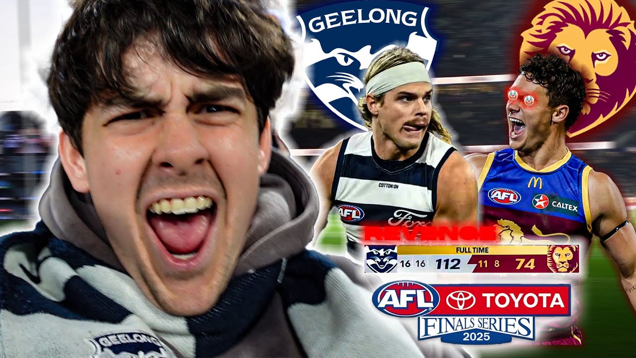 CATS INTO A PRELIM!! GEELONG v BRISBANE LIONS QUALIFYING Final AFL VLOG