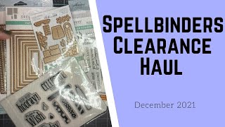 Spellbinders Clearance Haul