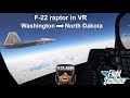 Roundtheworld leg 4 f22 formation flight in vr  msfs 2020  mcchord to minot afb