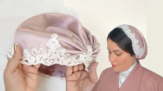 توربان ساده رو تبدیل به توربان خفن مجلسی کن😍| آموزش توربان دانتل مجلسی ☺️