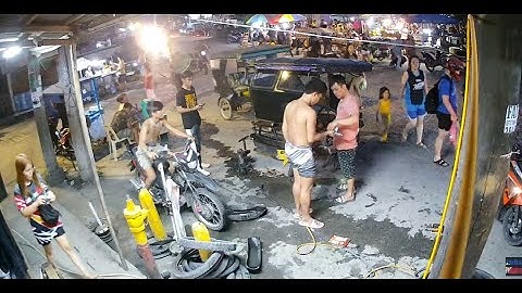 🔴 Philippines Live cam Vulcanizing Tyre Repair Shop, Agdao, Davao City #philippines #livestream