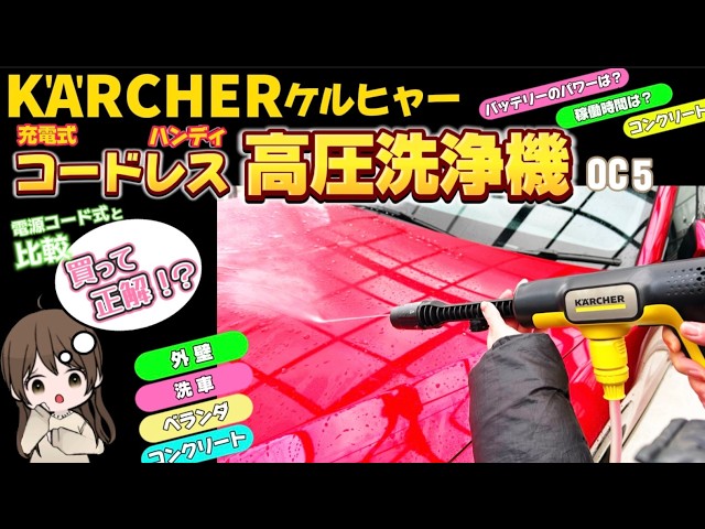 Is this useful?] I bought the Kärcher OC5 Handy cordless pressure