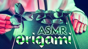 Crinkly Folding an Origami SHAMROCK ☘️St. Patrick’s Day (ASMR No Talking)