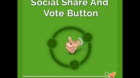 Social Share/Vote Button Content Plugin for Joomla