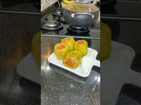 Biber Dolması – Фаршированные перцы по-турецки – настоящая вкуснятина! 🌶️🍽️#food #shorts #recipe